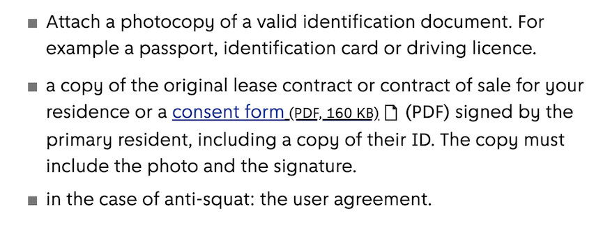 3 paragraphs, one containg a link to a pdf. It shows the file type, size, and a blank page icon